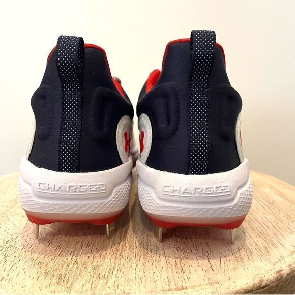 Under Armour Women’s UA Glyde USA‎ MT Softball Cleats Red White Blue 7, New - Picture 5 of 12